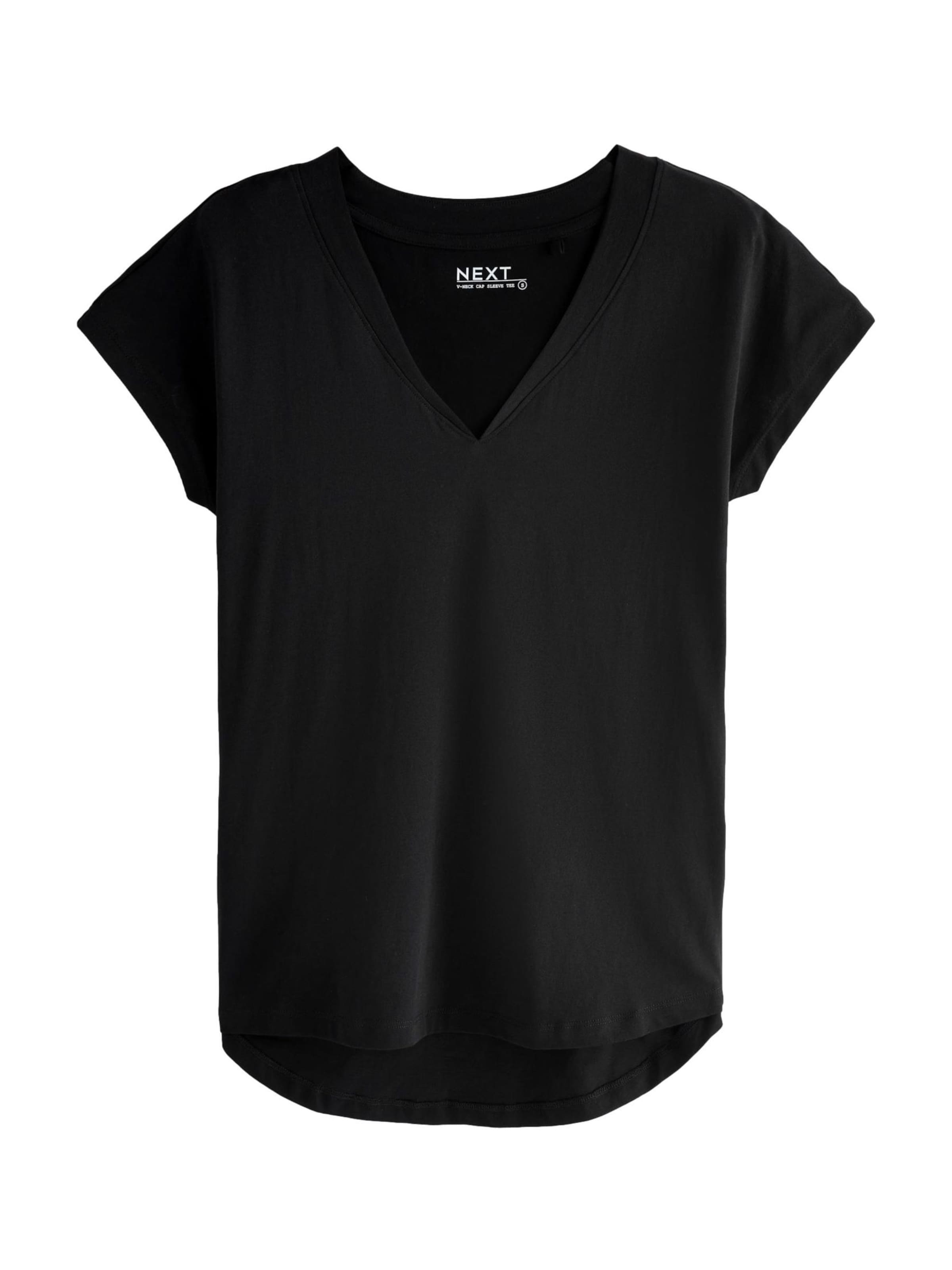 Tricou de la Next pe negru: față