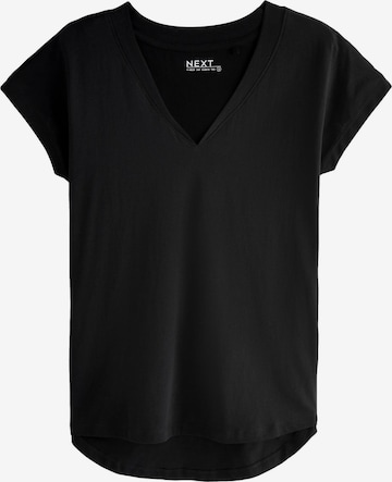 Tricou de la Next pe negru: față