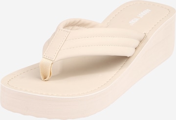 ABOUT YOU Sandal 'Amy' i beige: framsida