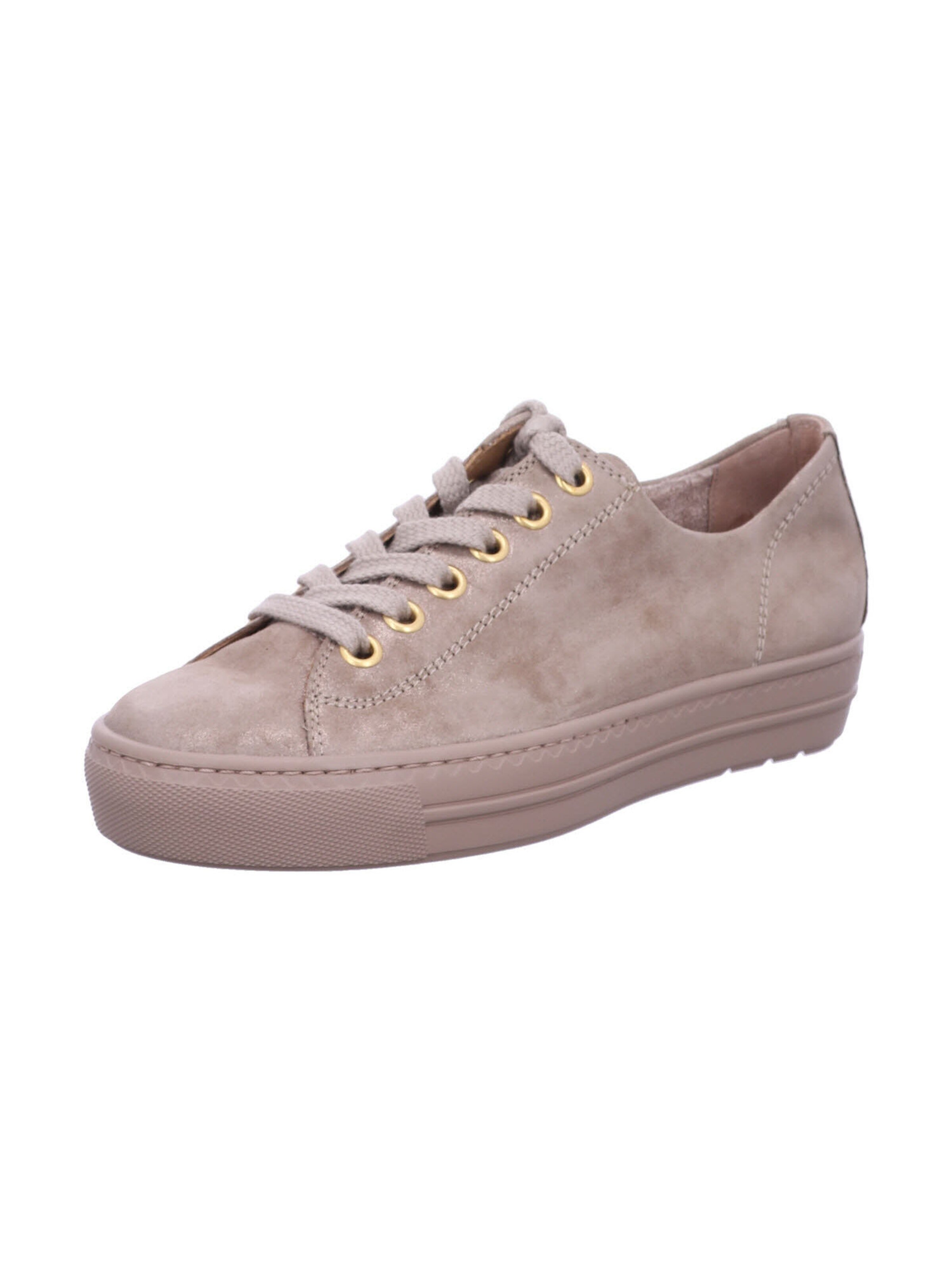 Paul Green Sneakers laag 'Mastercalf' in Beige: voorkant