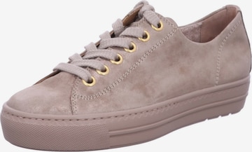 Paul Green Sneakers laag 'Mastercalf' in Beige: voorkant
