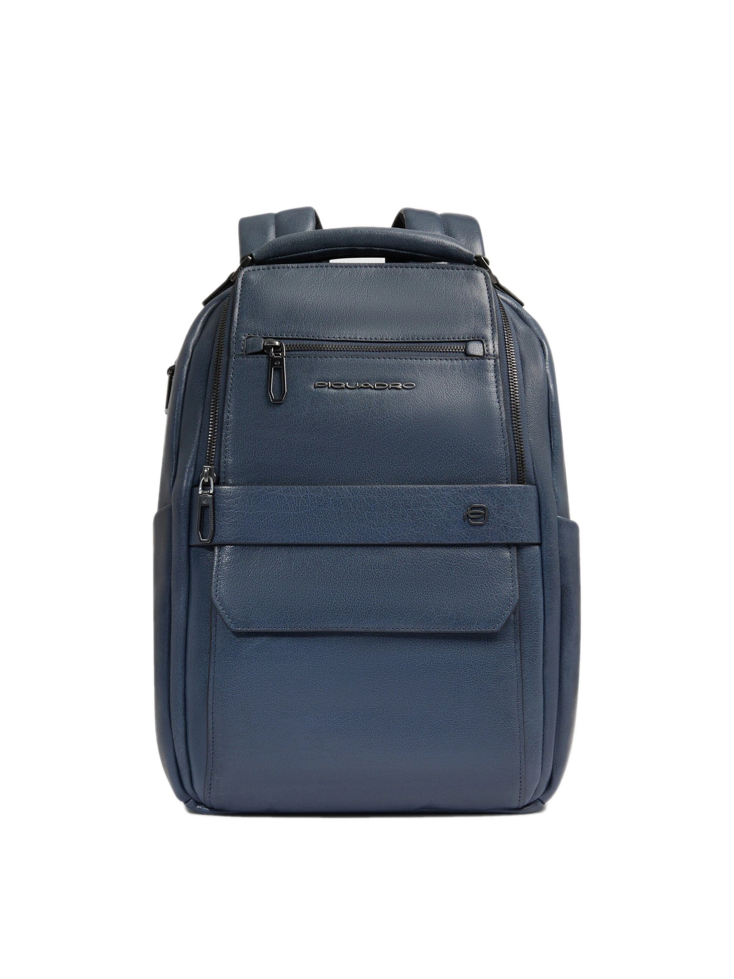 Sac à dos Piquadro en bleu : devant