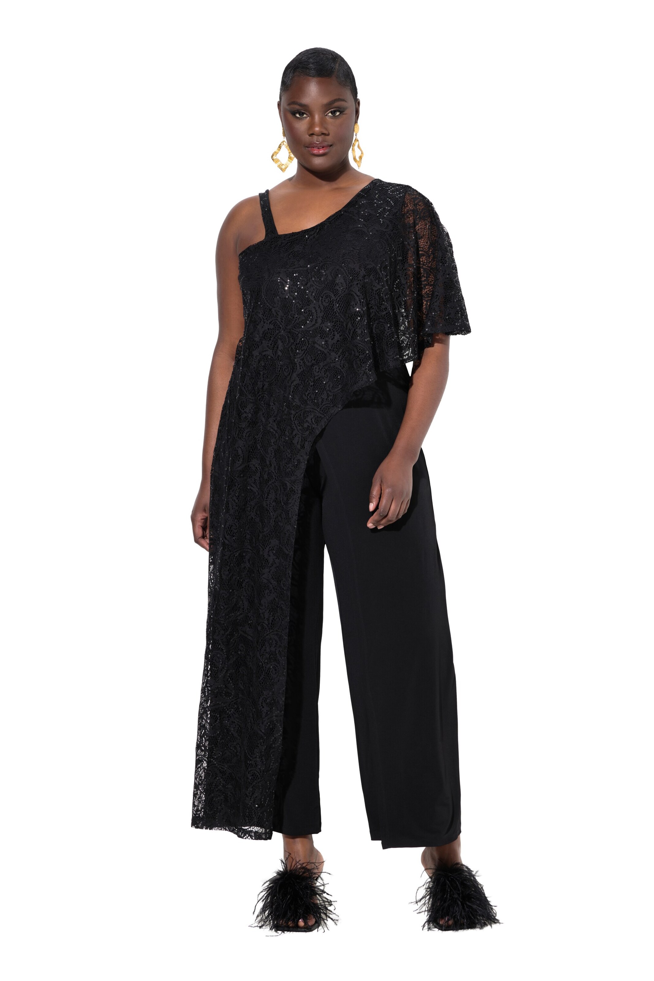 Ulla Popken Jumpsuit in Zwart