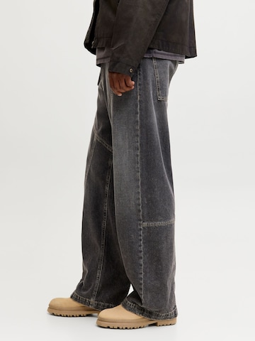 Wide Leg Jean 'JJIDAVE ONYX' JACK & JONES en noir