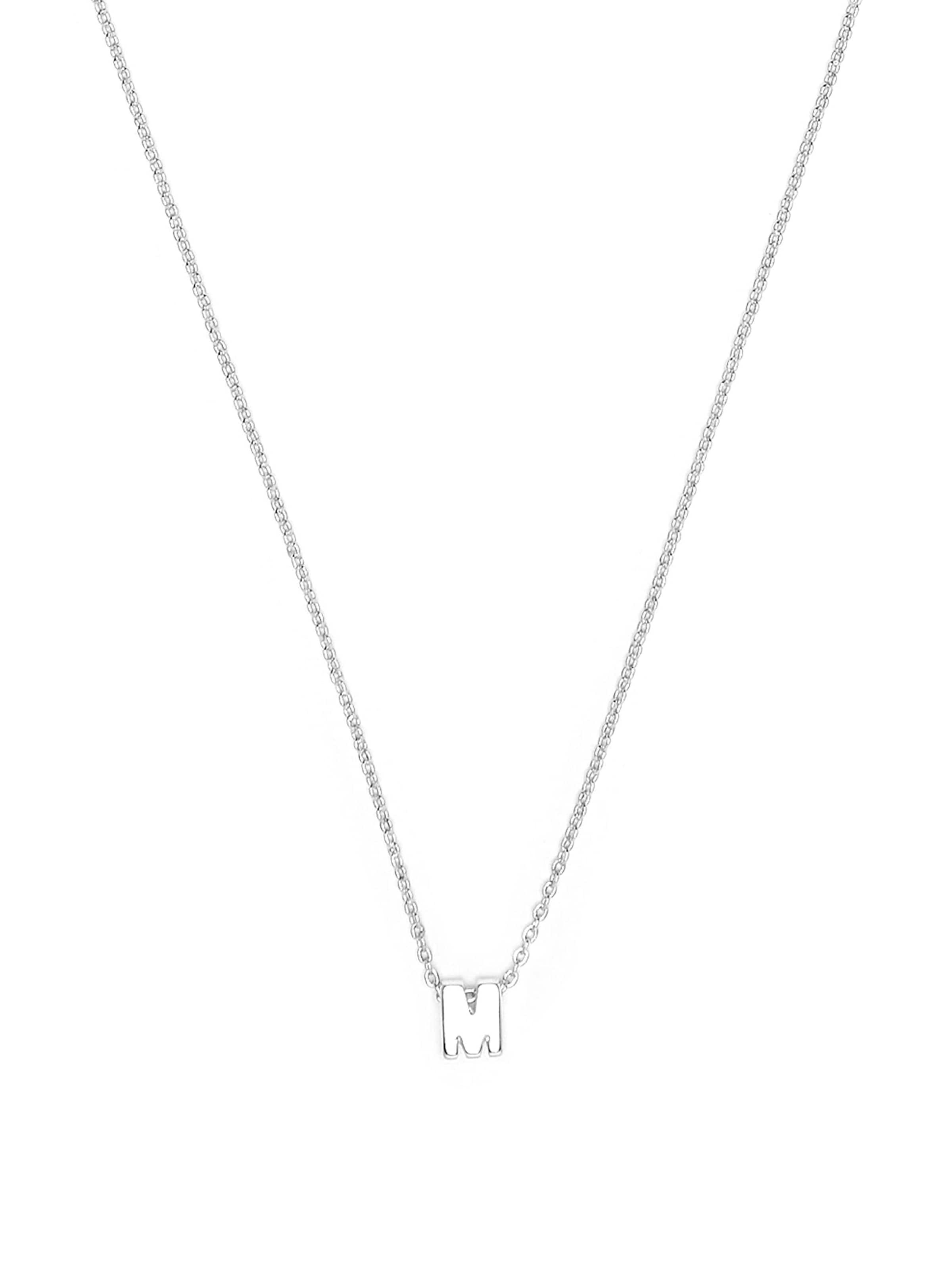 Luxenter - Cadena 'Alphabet M' en plata