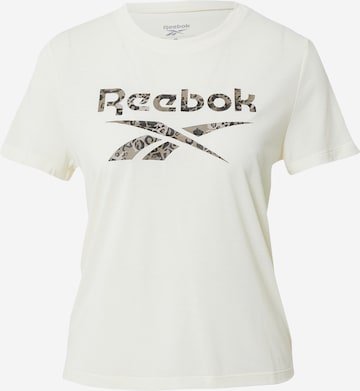 Reebok Sport Performance shirt 'Modern Safari' in White: front