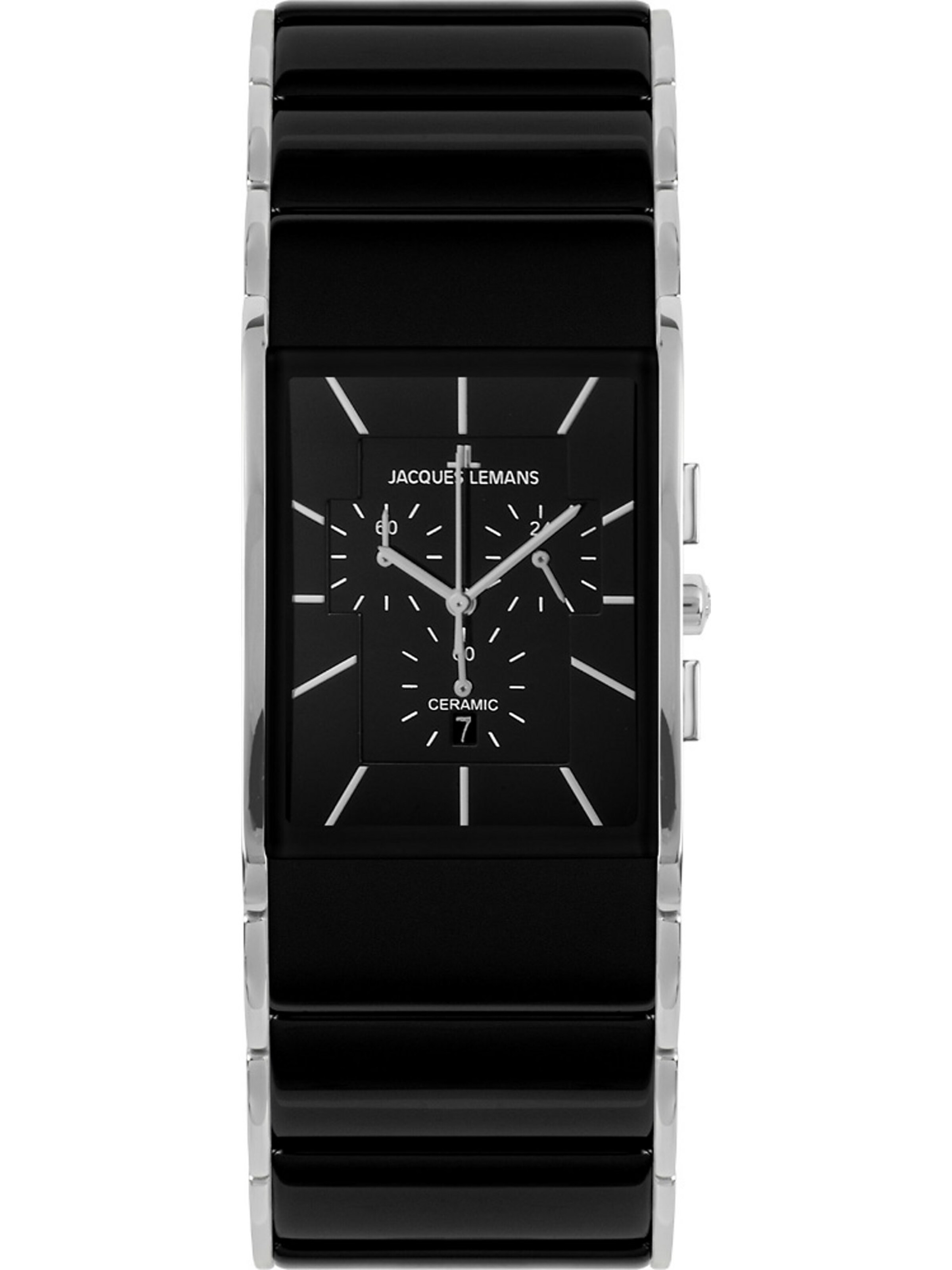 Jacques Lemans Analog Watch in Black: front