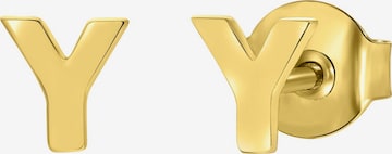 Lucardi Oorbellen 'Buchstabe' in Goud: voorkant