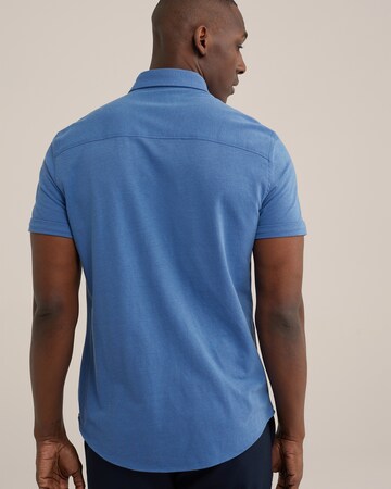 WE Fashion Slim fit Overhemd in Blauw