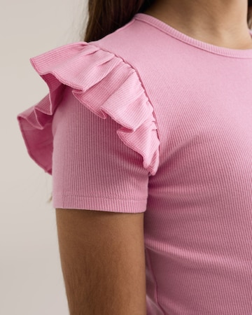 WE Fashion Тениска 'Meisjes' в розово