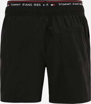 Tommy Jeans Badeshorts in Schwarz