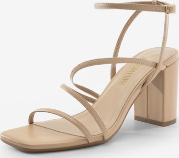 Dream Pairs Strap Sandals in Beige: front