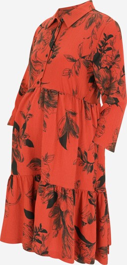 LOVE2WAIT Sukienka koszulowa 'Sofia' w kolorze pomarańczowoczerwony / czarnym, Podgląd produktu