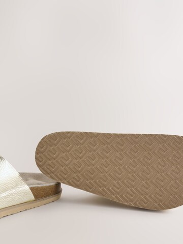 Next - Sapato aberto em ouro