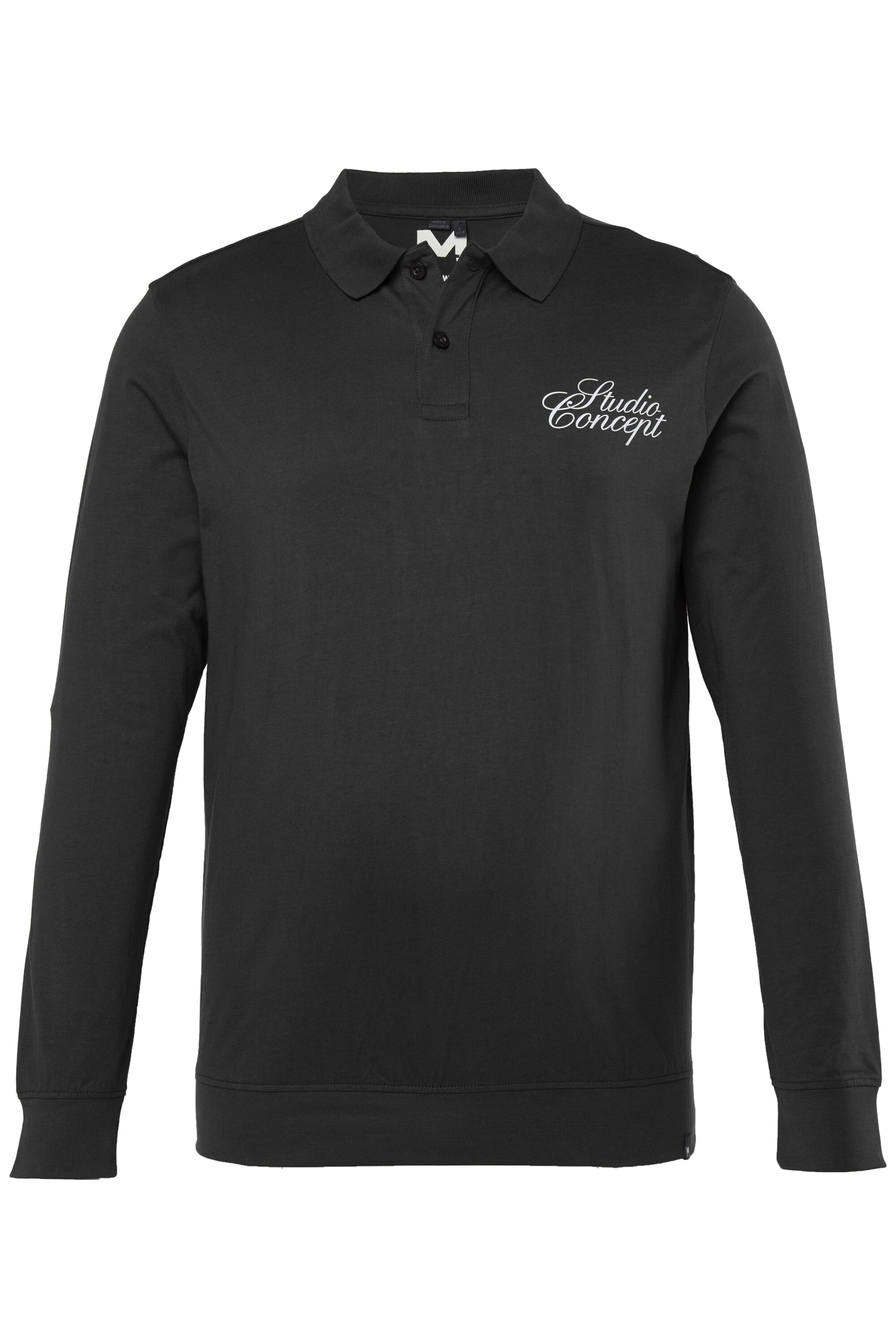 Men Plus Shirt in L in de kleur Zwart / Wit, Productweergave