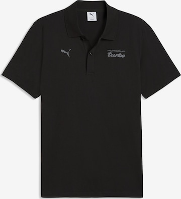 PUMA Poloshirt 'Porsche Legacy Essentials' in Schwarz: Vorderseite