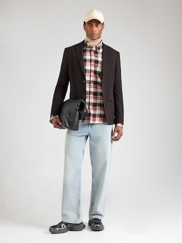 Barbour - Regular Fit Camisa 'Fallbay' em vermelho