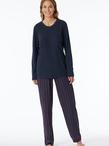 SCHIESSER - Pijama en azul: frente