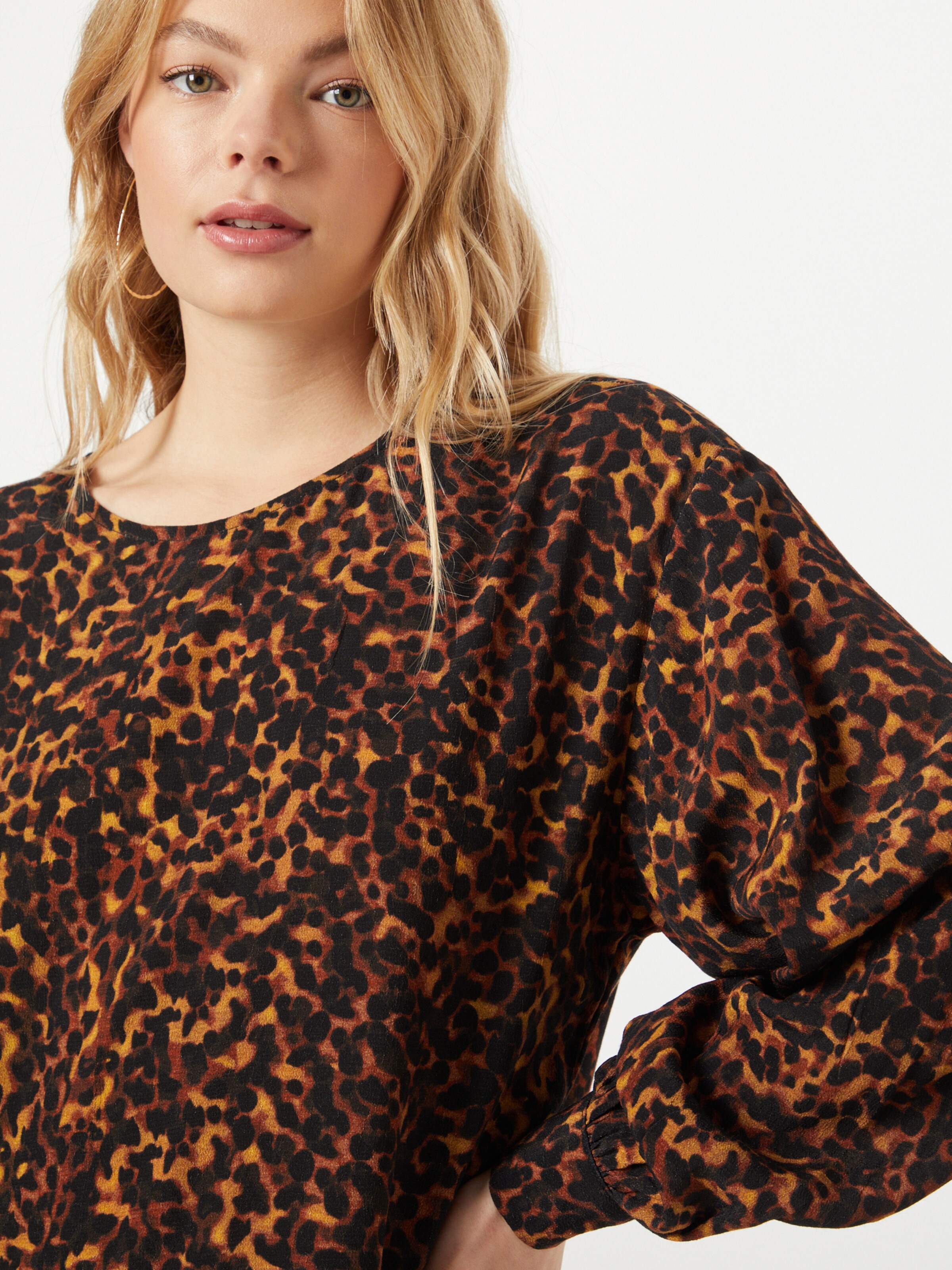 Warehouse Shirt Dress in Caramel Cognac ABOUT YOU