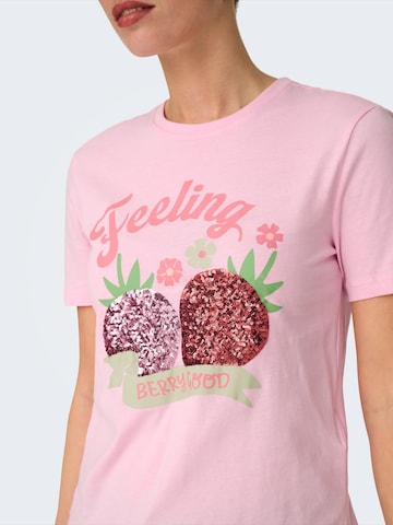 ONLY - Camiseta 'ONLKITA' en rosa