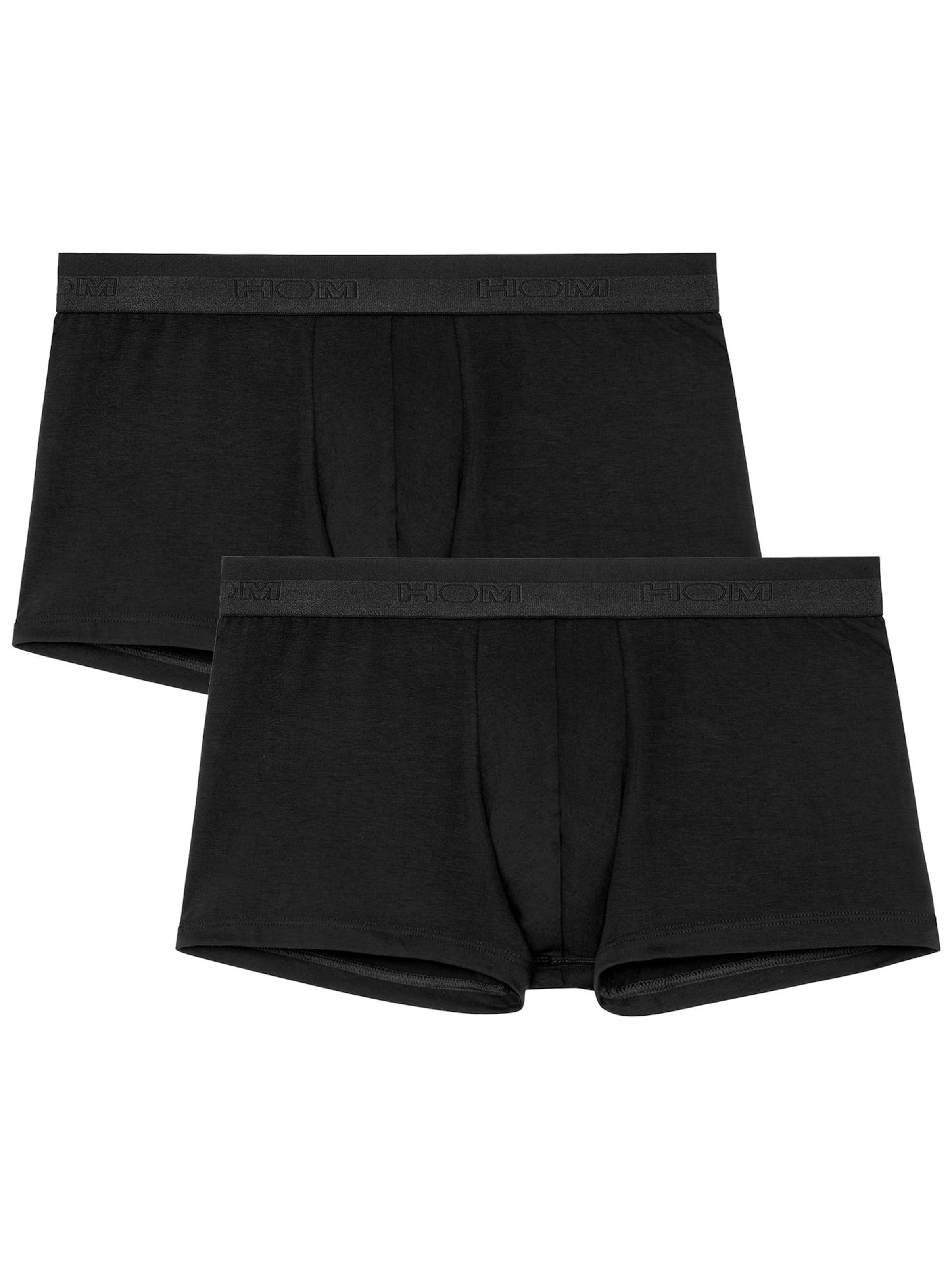 HOM Boxershorts ' Boxer Briefs Classic ' in Zwart: voorkant