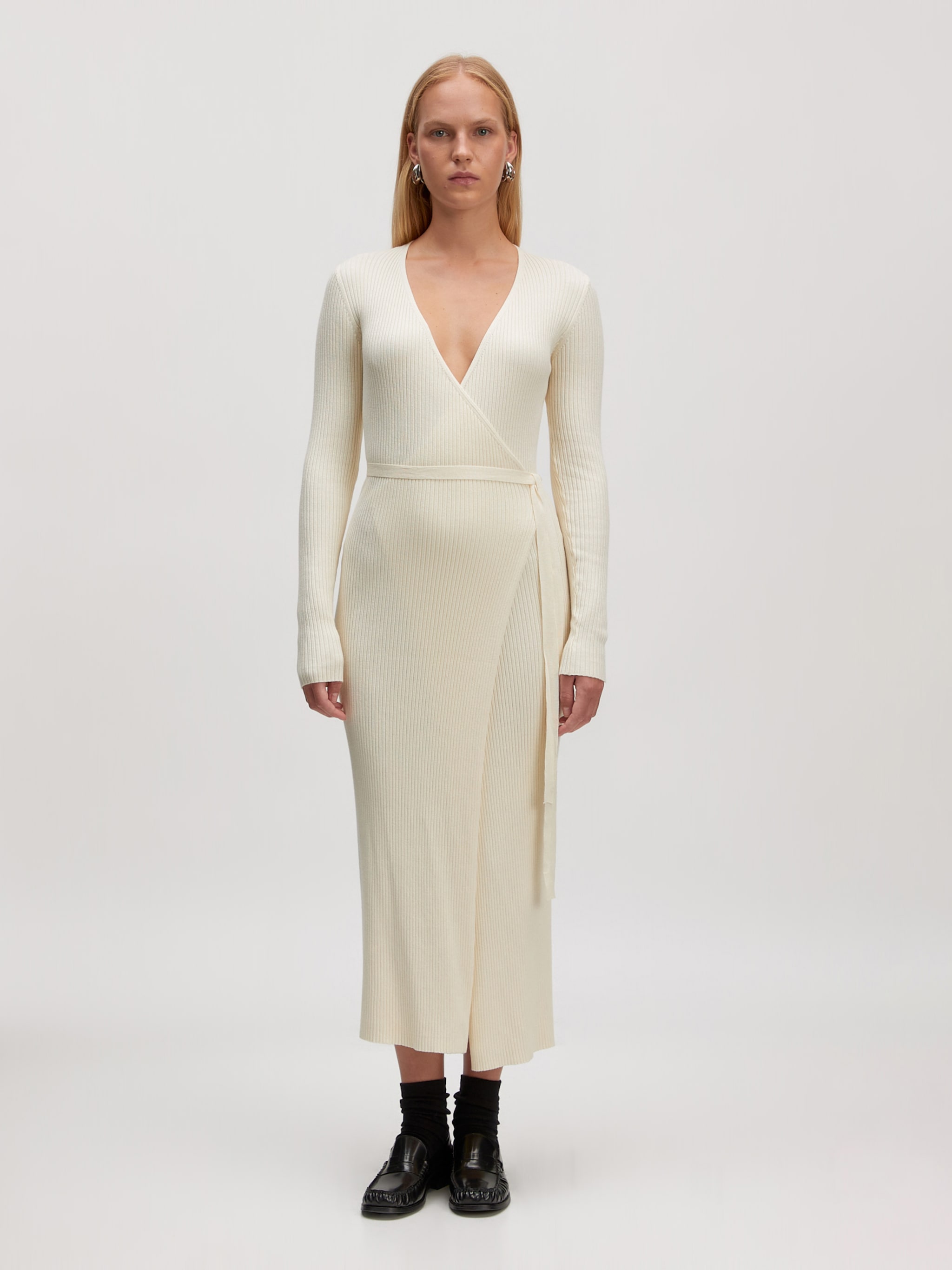 EDITED Productos Vestido de punto 'Mailien' blanco