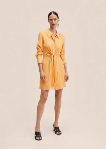 MANGO Košilové šaty 'Nikita' – oranžová