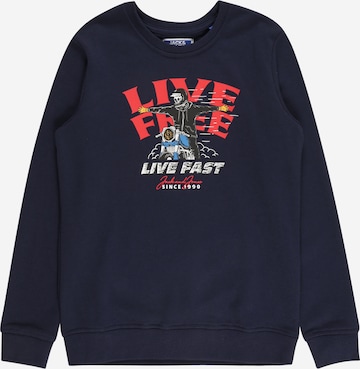 Jack & Jones Junior Sweatshirt 'Headon' in Blue: front