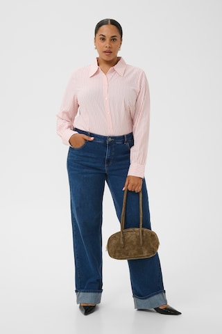 Wide Leg Jean 'Andrya ' KAFFE CURVE en bleu