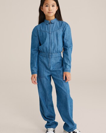 WE Fashion Комбинезон в синьо: отпред