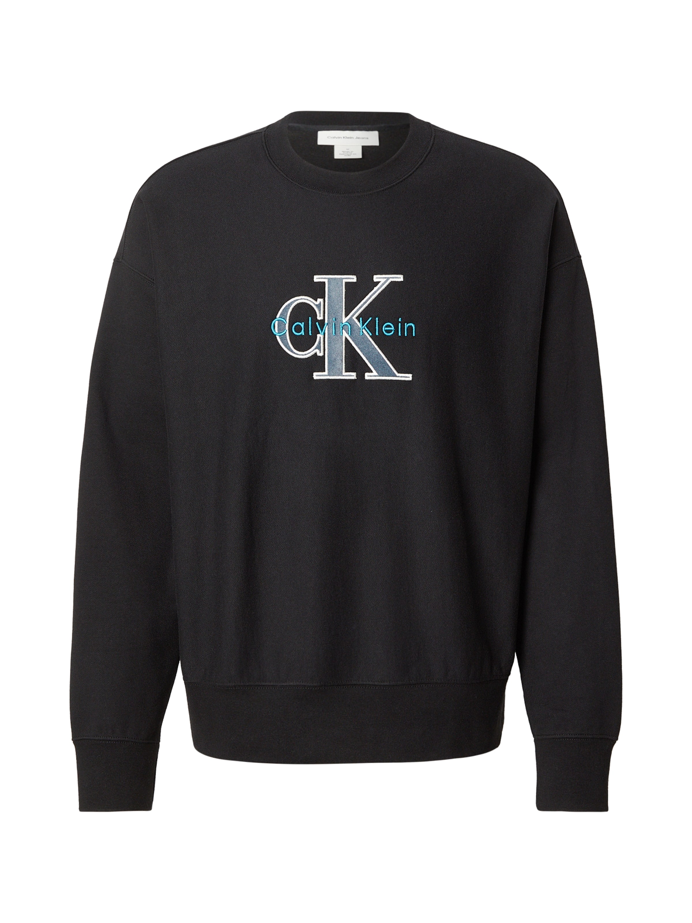 Calvin Klein Jeans Μπλούζα φούτερ σε μαύρο: μπροστά