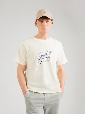 JACK & JONES Μπλουζάκι 'JORInwood' σε μπεζ: μπροστά