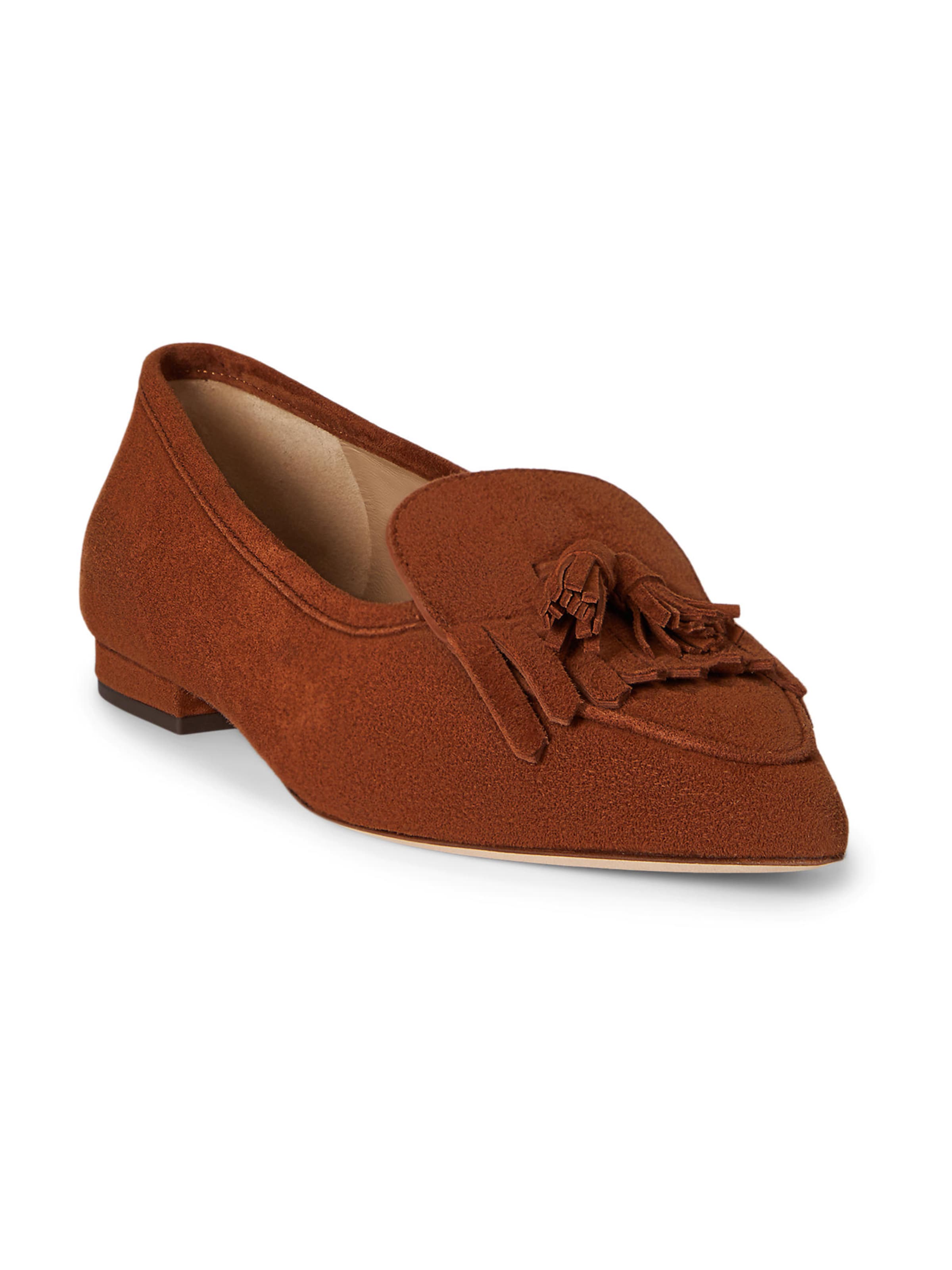 Slipper 'LONDYN' di Lauren Ralph Lauren in marrone