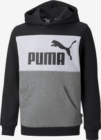 PUMA Sweatshirt 'Essentials' in Zwart: voorkant