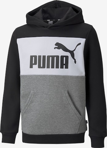 PUMA Sportsweatshirt 'Essentials' in Schwarz: predná strana