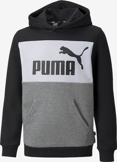 PUMA Sweatshirt 'Essentials' in mottled grey / Black / White, Item view