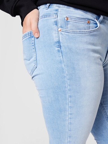 ONLY Carmakoma Skinny Jeans 'WILLY' in Blau