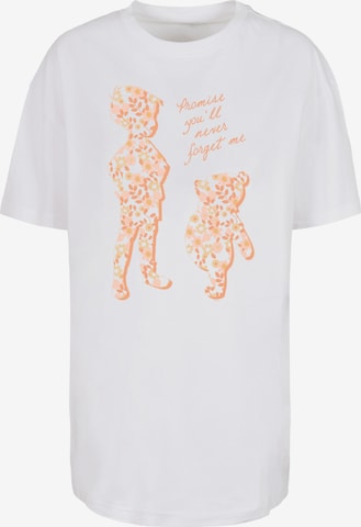 F4NT4STIC Oversized Shirt 'Disney Winnie The Pooh Promise' in White: front