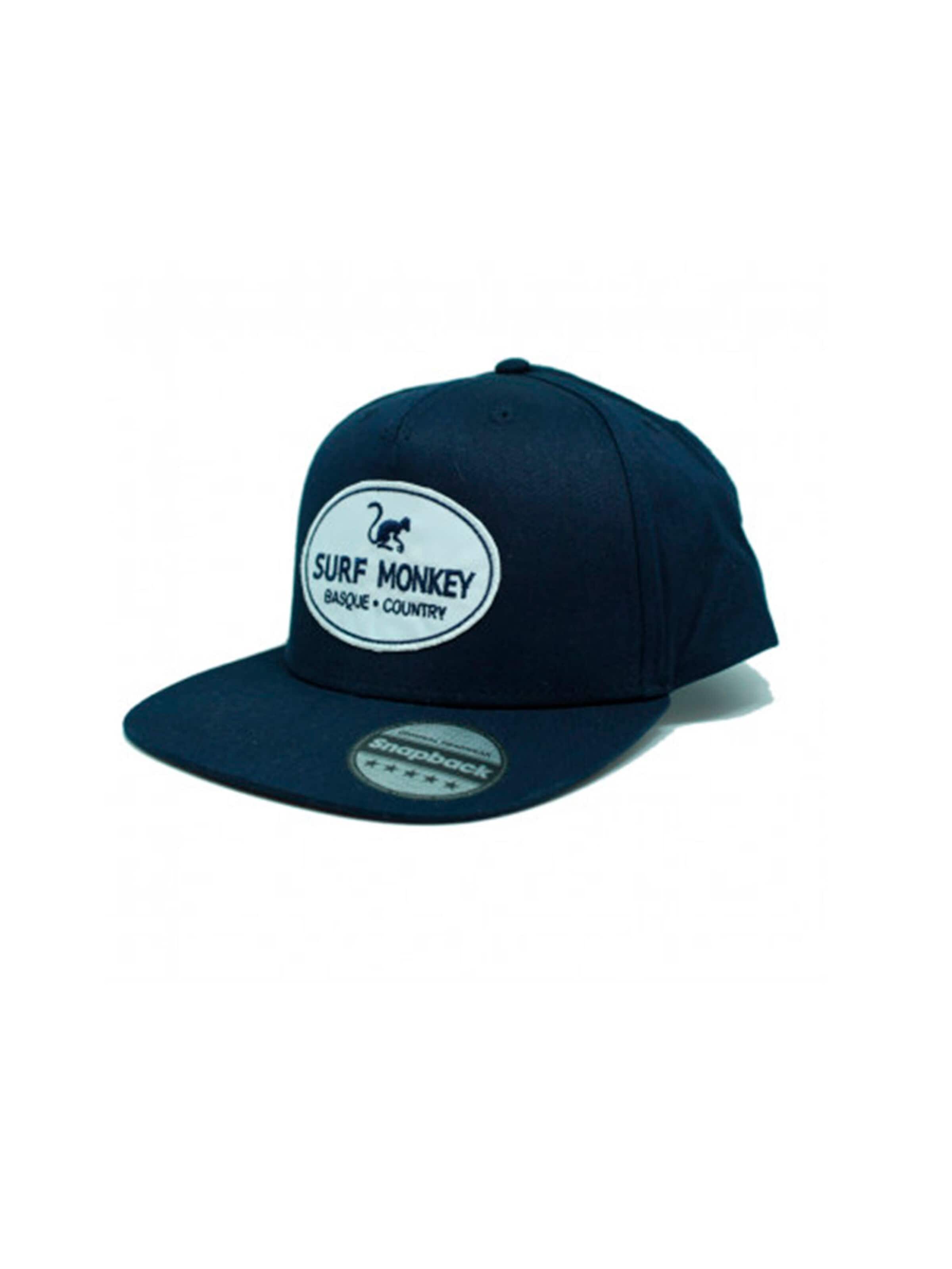 Surf Monkey Athletic Cap in Blue: front
