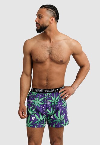 Lousy Livin Boxershorts 'Outer Weedy' in Grün