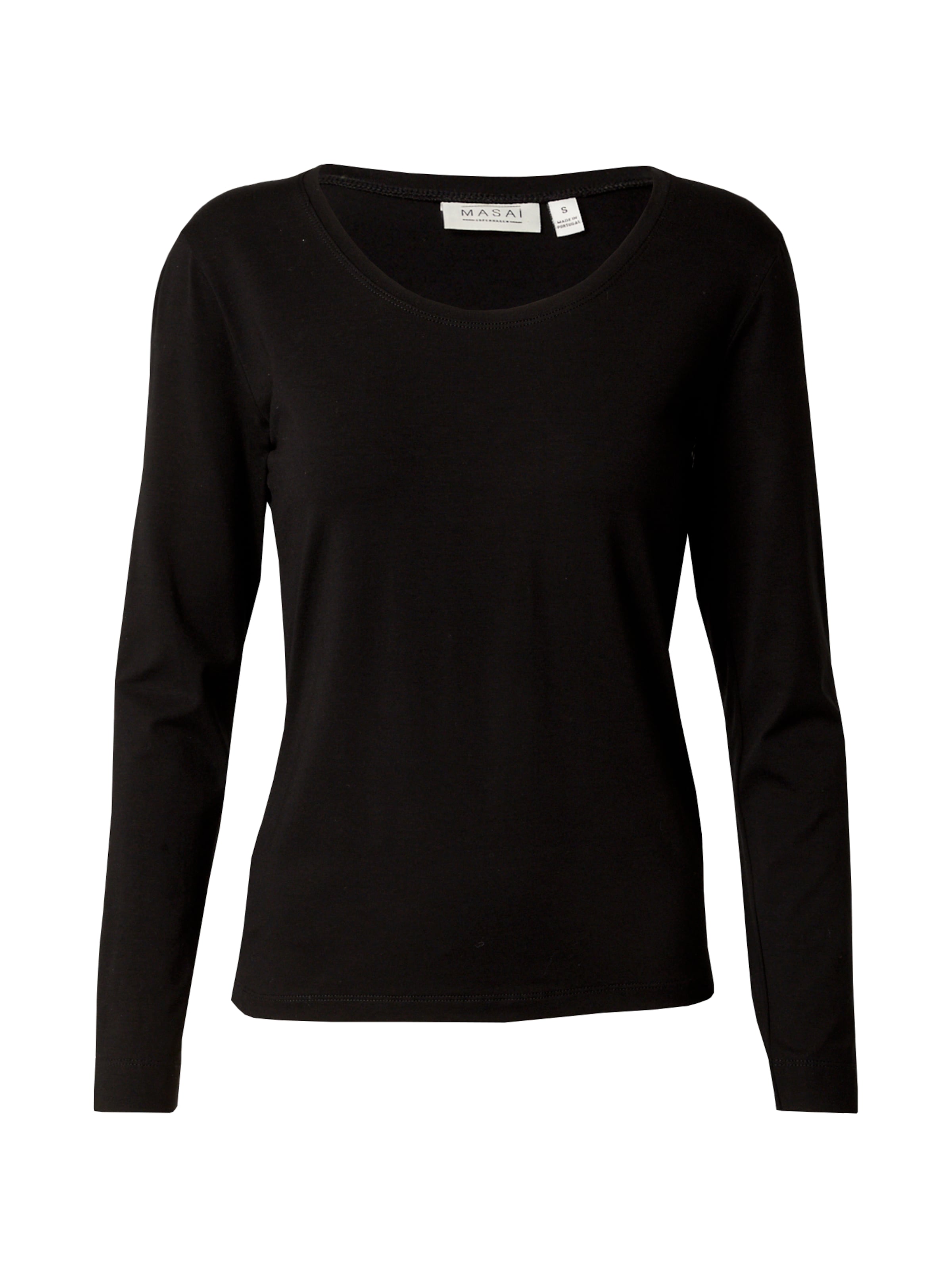 Masai - Camisa 'Creama' em preto: frente