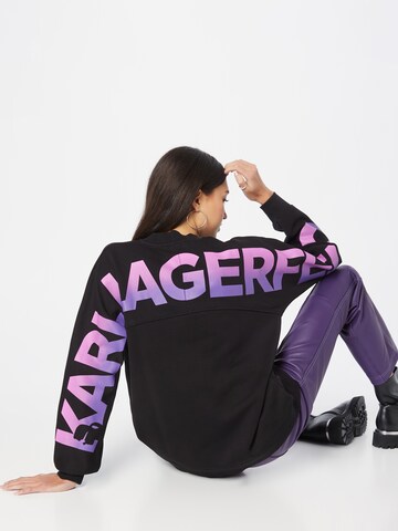 Karl Lagerfeld Sweatshirt in Schwarz: Vorderseite