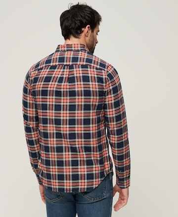 Superdry Regular fit Button Up Shirt in Red