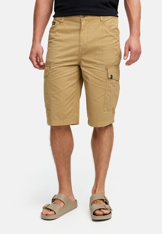 INDICODE JEANS Regular Pants 'Nadim' in Beige: front