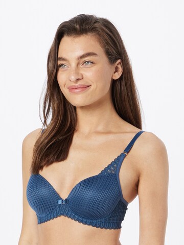 Push-up Soutien-gorge 'Aura' TRIUMPH en bleu : devant