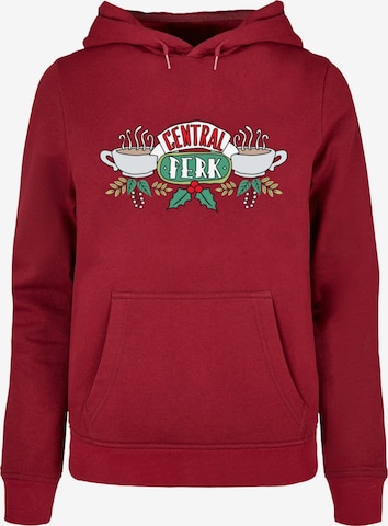 ABSOLUTE CULT Sweatshirt 'Friends - Festive Central Perk' in Rot: predná strana