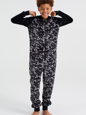 WE Fashion Sweat suit in Black: front