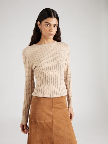 Pullover di GANT in beige: frontale