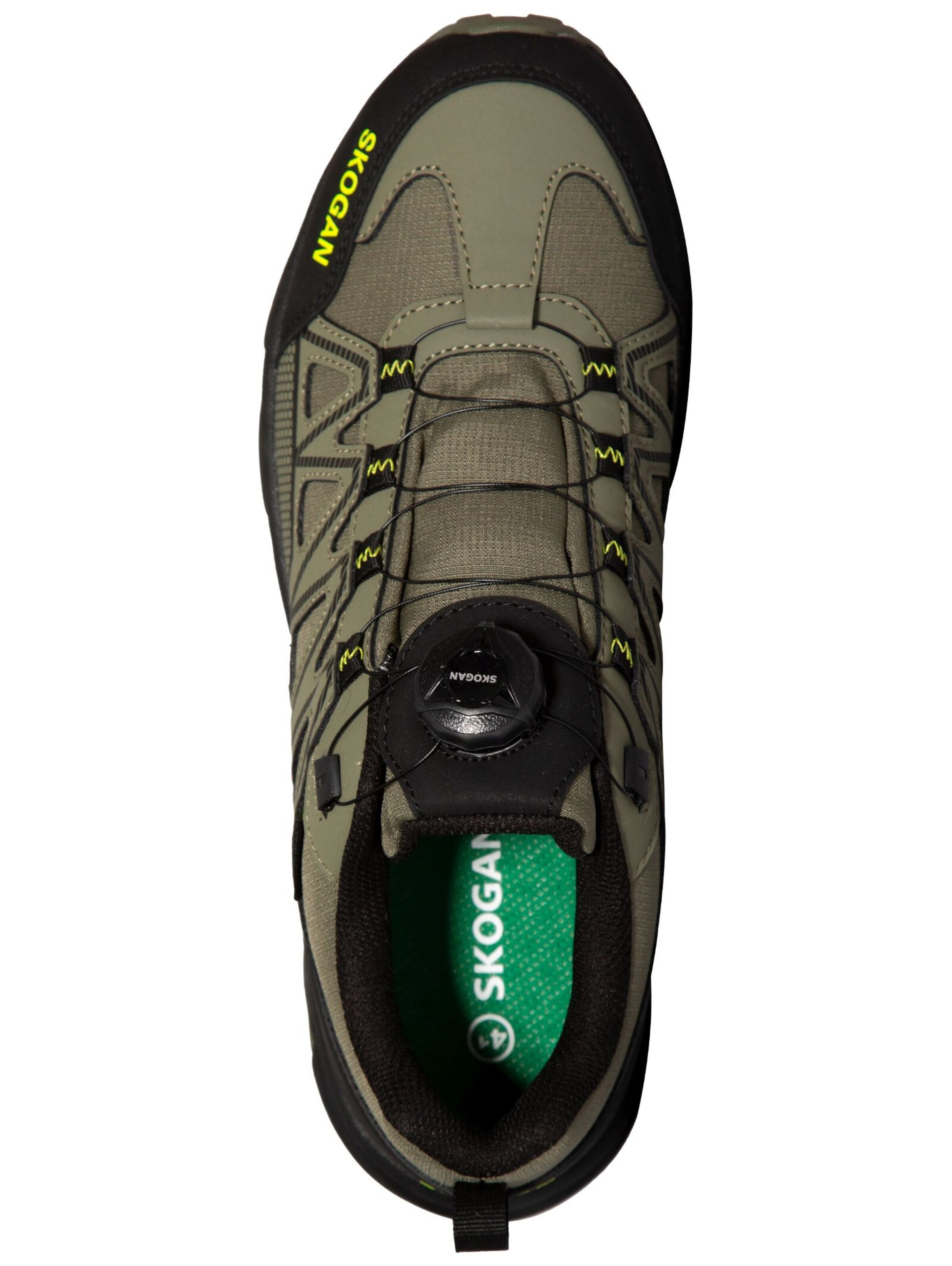 Scarpa stringata sportiva di SKOGAN in verde: superiore