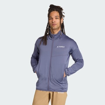 Veste en polaire fonctionnelle 'Xperior' ADIDAS TERREX en violet : devant